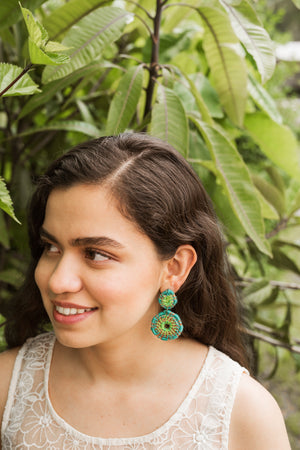Medallion Earrings | Turquoise