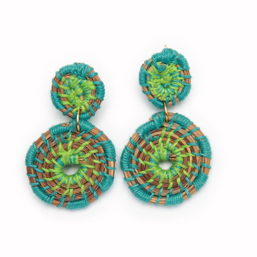 Medallion Earrings | Turquoise