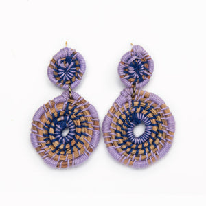 Medallion Earrings | Lavender